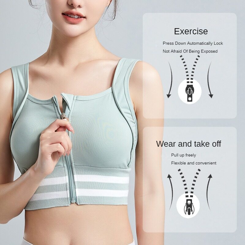Sports Bras Zip Front For Wome - огляд і ціна Full Coverage Bra