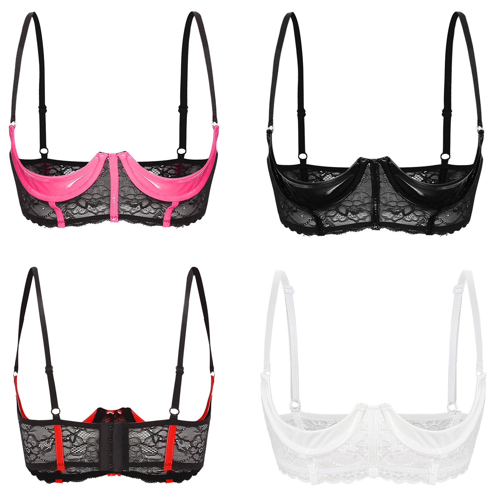 Womens Open Cup Bra Tops Sexy  - огляд і ціна Underwire Bra Padded