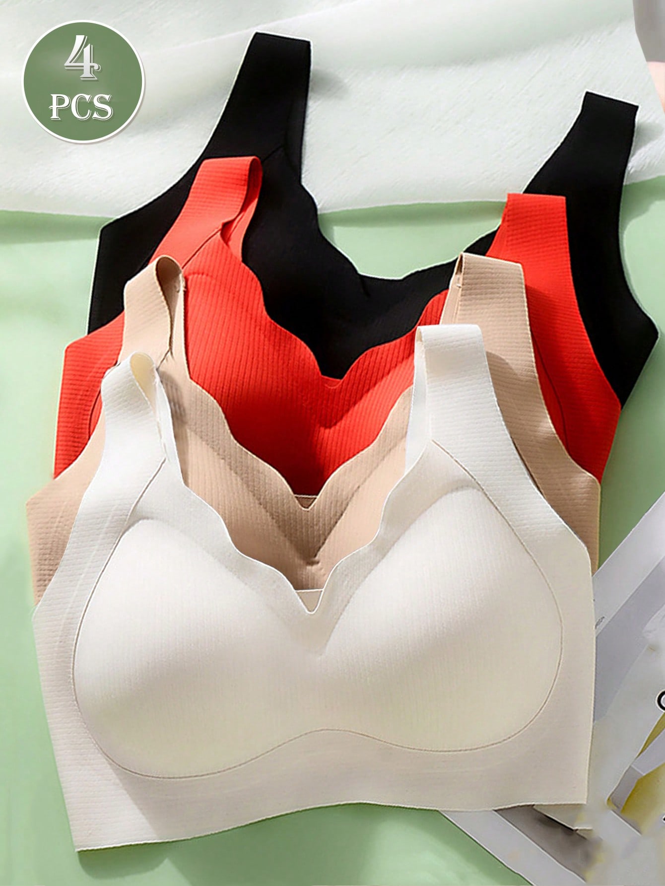 4pcs Women's Seamless Push Up  - огляд і ціна Mastectomy Bra Pocket