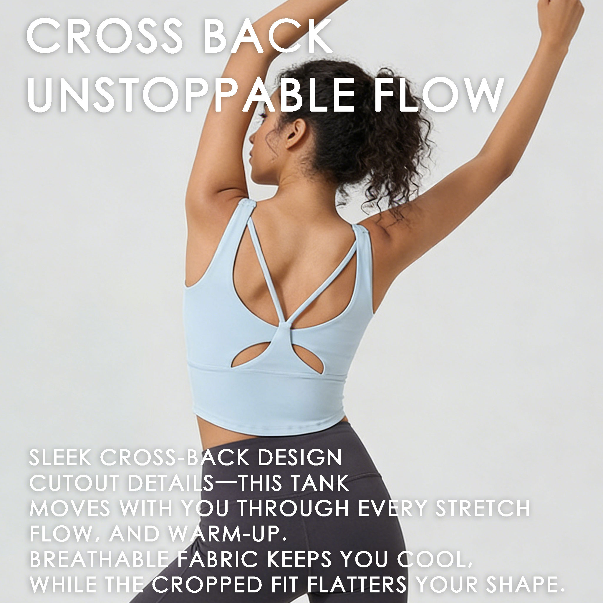 Women's Fixed Cup Yoga Sports  - огляд і ціна Sports Bra Racerback