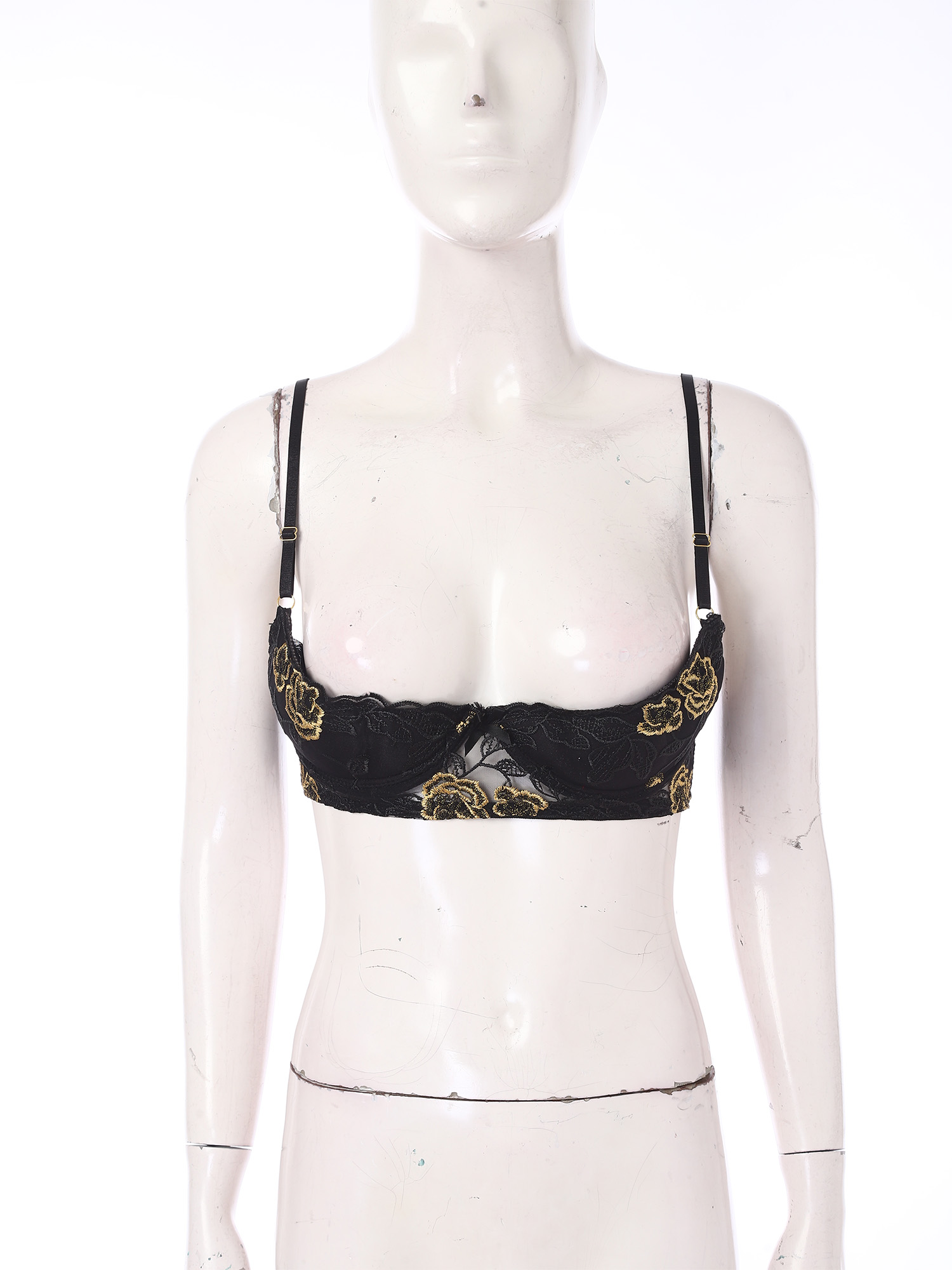 Women Sexy 1/4 Cup Lace Bra wi - огляд і ціна Underwire Bra Padded